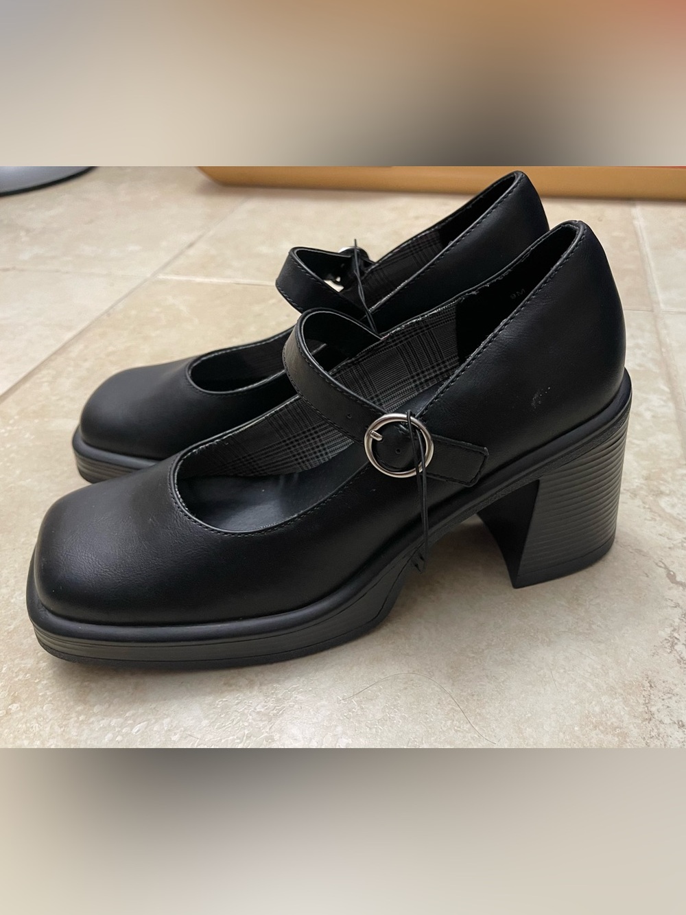 Brand new Black Mary Jane Block Heel Pumps - Picture 1 of 6